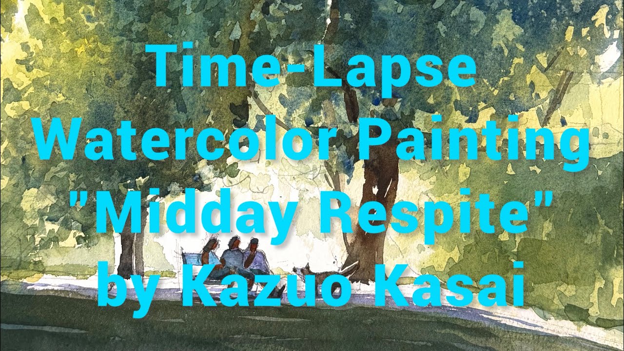 Long Version》Kazuo Kasai Watercolor Painting 