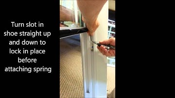 Replacing a Vinyl Window Balance Shoe