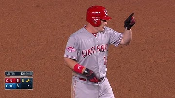 CIN@CHC: Bruce hits an RBI double in the 6th inning