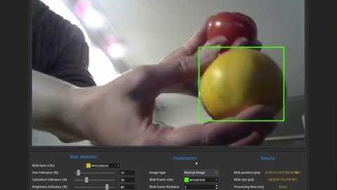 Real-time color object tracking in EventIDE