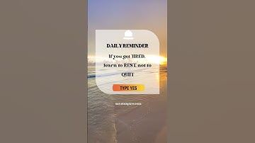 If you get TIRED, learn to REST, not to QUIT. #motivation #personalgrowth