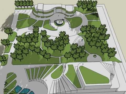 landscape architects, garden design - sketchup - YouTube on Sketchup Garden Design
 id=89809