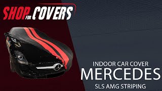 Mercedes-Benz SLS AMG Coupe 2011-2014 Viper Stripe Design special indoor car cover screenshot 5