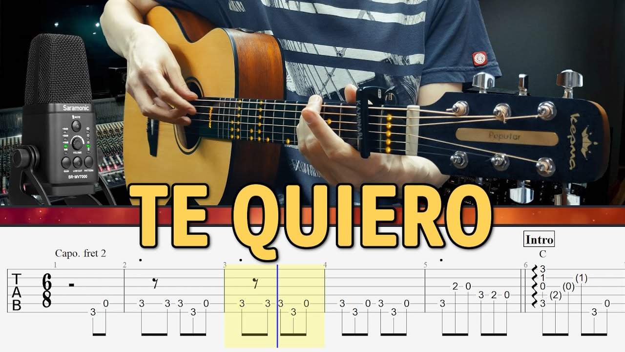 Hombres G – Te Quiero. Fingerstyle Guitar Tabs - YouTube