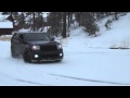 Jeep srt8 MONSTER! Donuts in the SNOW Crazy sound!