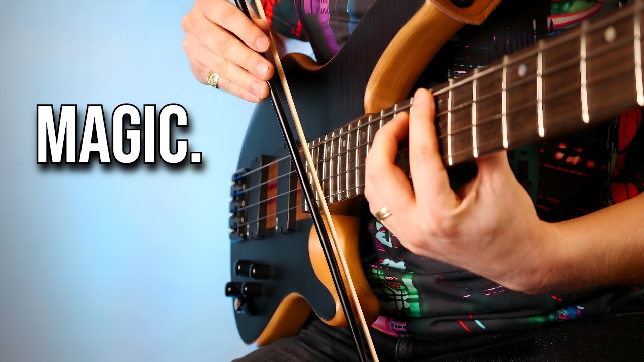 The Unreal Beauty Of Bass Guitar Played With A Bow - YouTube