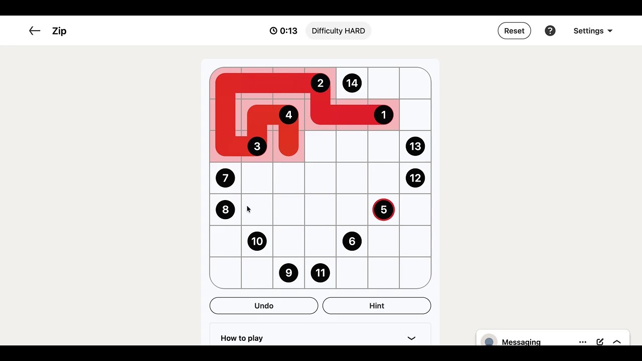 LinkedIn Zip Answer Today | 16 October 2026 - Puzzle #578