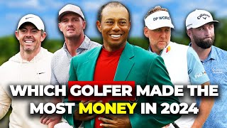 TOP GOLF EARNERS ££ 2024… Jon Rahm, Rory Mcilroy, Scottie Scheffler, Tiger Woods and WHO ELSE?