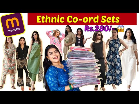Daily Wear Ethnic CO-ORD Sets From Meesho 🛍️💕✨|| Must Watch 🌻