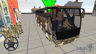 US Army Soldier Transport Bus Driving Simulator – Real Military Bus Coach Games – Android Gameplay screenshot 2