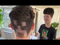 Shaving a Minecraft Creeper into my head (unlock the swag)