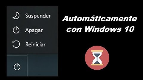 Apagado automático programado Windows 10, hibernar y reiniciar
