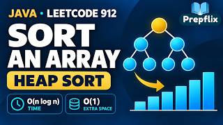 Sort an Array in Java | Heap Sort | LeetCode 912 | Prepflix