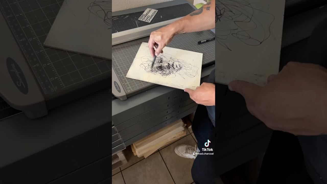 Ink gesture portrait