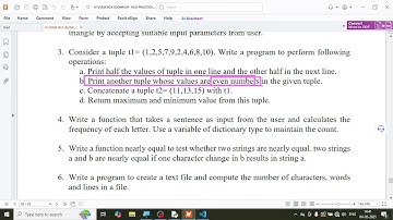 IV SEM BCA Python  lab Ex A3 - Mangalore University