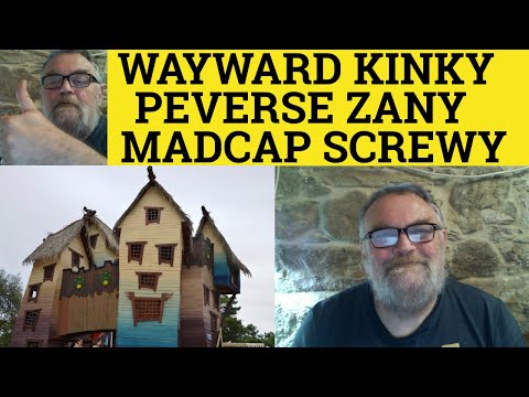 🔵 Wayward Perverse Kinky Madcap Zany Screwy - Meaning - Wayward Perverse Kinky Madcap Zany Screwy