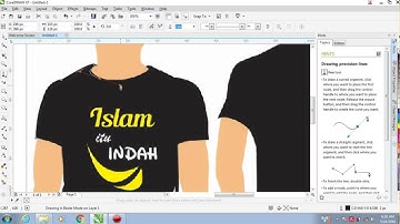 1# Cara Membuat Desain Baju Dengan Corel Draw x7 |  CorelDRAW Tutorials (Bahasa Indonesia)