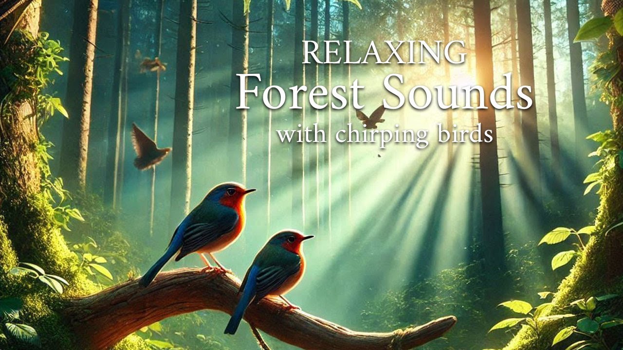 Relaxing Forest Sounds with Chirping Birds for Deep Sleep & Stress ...