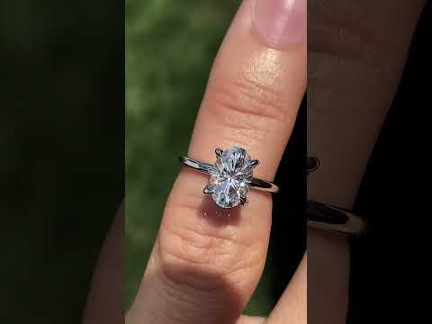 Oval Lab Grown Diamond Solitaire Ring ring video