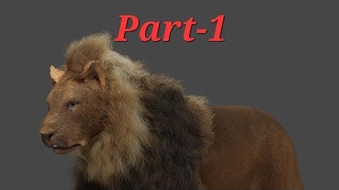 3d Lion Hair and Fur in blender #blender #b3d #3danimation #tutorial #animation #blenderart