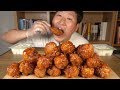 부드러운 [[BBQ 시크릿양념 닭다리치킨(Seasoned spicy drumsticks)]] 먹방!! - Mukbang eating show