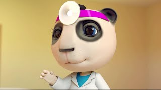 Doctor Panda Cures Baby | Pretends to Catch a Cold | Kids Stories