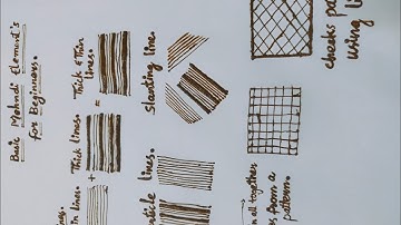 Basic Mehndi Elements for Beginners | Mehndi class #1 Learn with Naazmehndi03