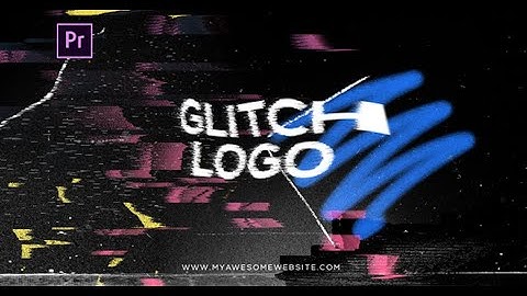 Glitch Distortion Logo Intro Template