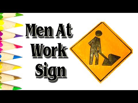 How To Draw Men At Work Sign - Sld