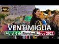 Ventimiglia italy  friday street market  riviera dei fiori  nov 11 2022  virtual tour 4kr