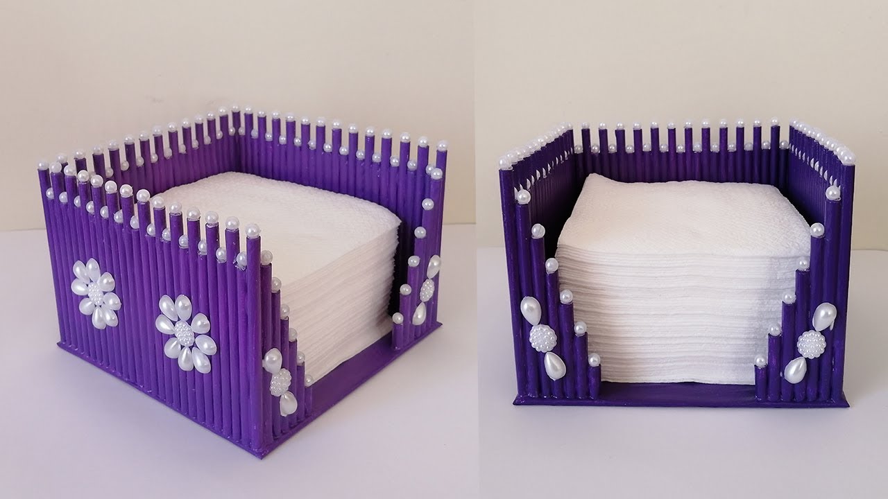 Atık Kağıttan Kullanışlı Peçetelik Yapımı / How to Make a Napkin Holder with Waste Paper