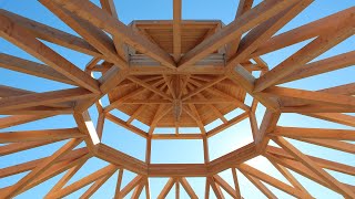 Building a 70' Clear Span Timber Frame Octagon