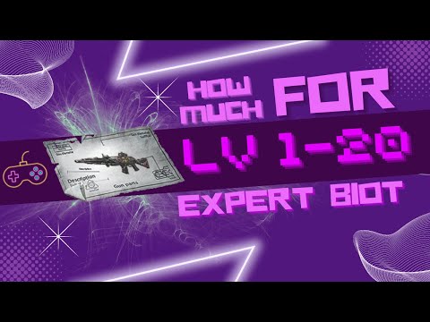 HOW MUCH MATERIAL AND GOLDBARS ARE NEEDED TO UP EXPERT BIOT RIFFLE TILL LV20? | LIFEAFTER