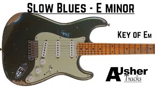Vignette de la vidéo "Slow Blues Jam in E minor | Guitar Backing Track 75bpm"