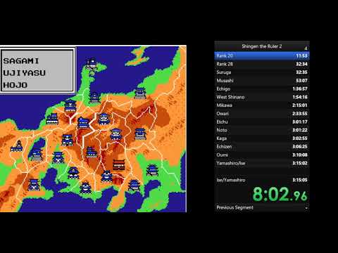 Shingen The Ruler single segment new sub-3hr world record!