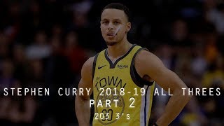 All Stephen Curry Three Pointers 2018-19 Season -  PART 2!