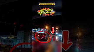 Kuching BDC Traffic Light Crash Caught on Video 😱 #shorts #short #youtubeshorts