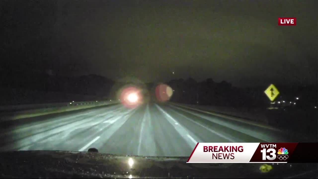 Winter storm road conditions in Jefferson County - YouTube