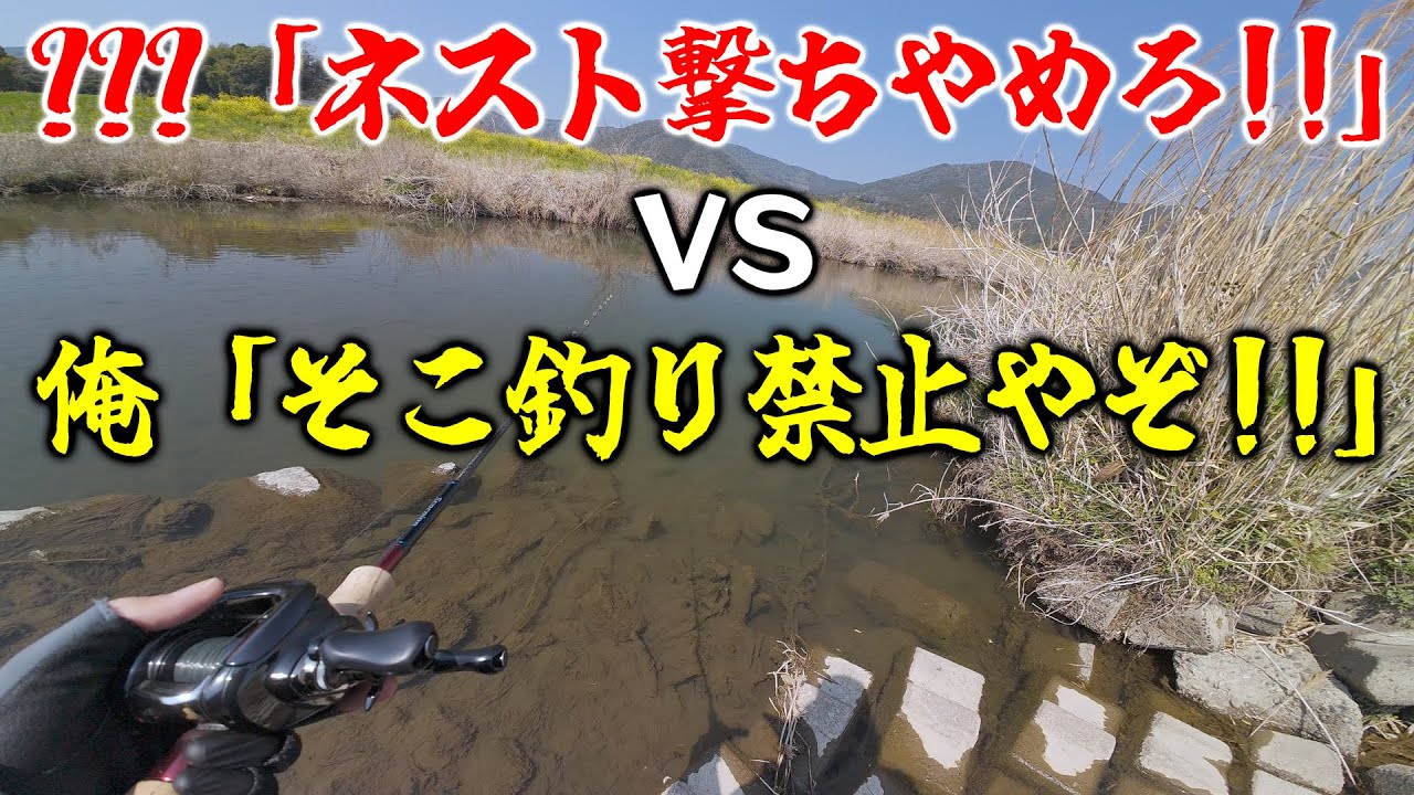 ネスト撃ちしてたらヤバい奴らと口論になって脅迫された話【バス釣り】