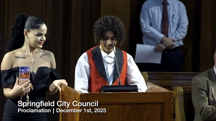 Springfield City Council┃Proclamations┃12/1/25