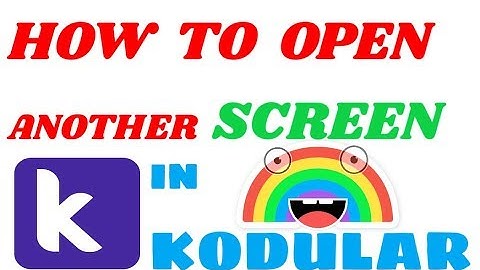 Kodular Opening another Screen | TECHNOGLIDE