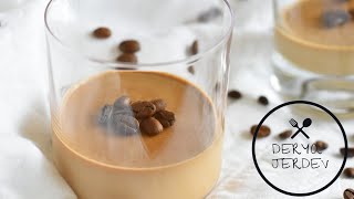 Kahveli Panna Cotta (Sütlü İtalyan Tatlısı)