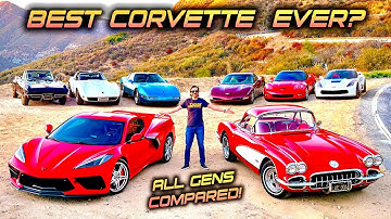 Driving EVERY Corvette Generation - Which Is BEST? (C1, C2, C3, C4, C5, C6, C7, C8)