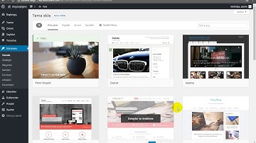 wordpress kurulumu ve ayarları