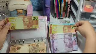 ✨1⁰ Cash-stuffing de Setembro 2025, Colocando dinheiro nos fichamento financeiro 😊💖
