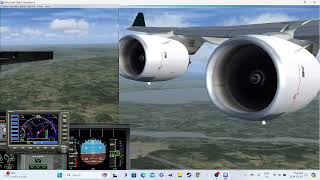 FSX TSS real Trent 500 sound sound airbus a340 touch and go and landing