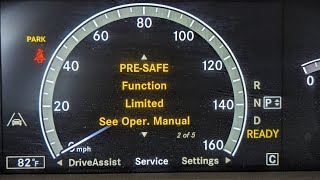 Mercedes Benz Pre Safe Functions Limited Explained