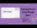 How to Use Text in Cricut Design Space