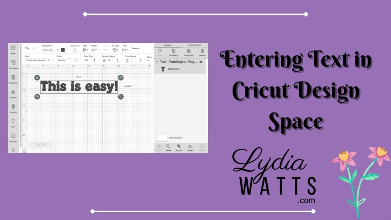 How to Use Text in Cricut Design Space YouTube