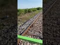 Bamboo train over bridge